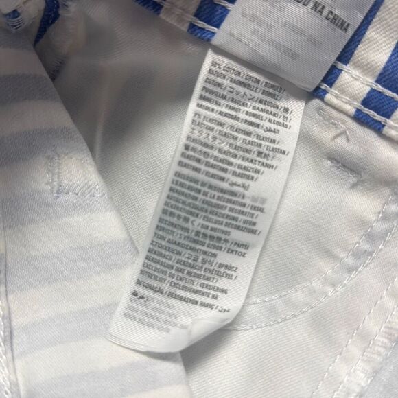 Hollister Women’s Blue & White Stripe Low Rise Denim Short Size 1 W25 - Picture 4 of 4